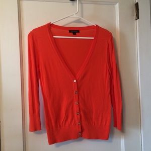 Banana Republic Orange Cardigan
